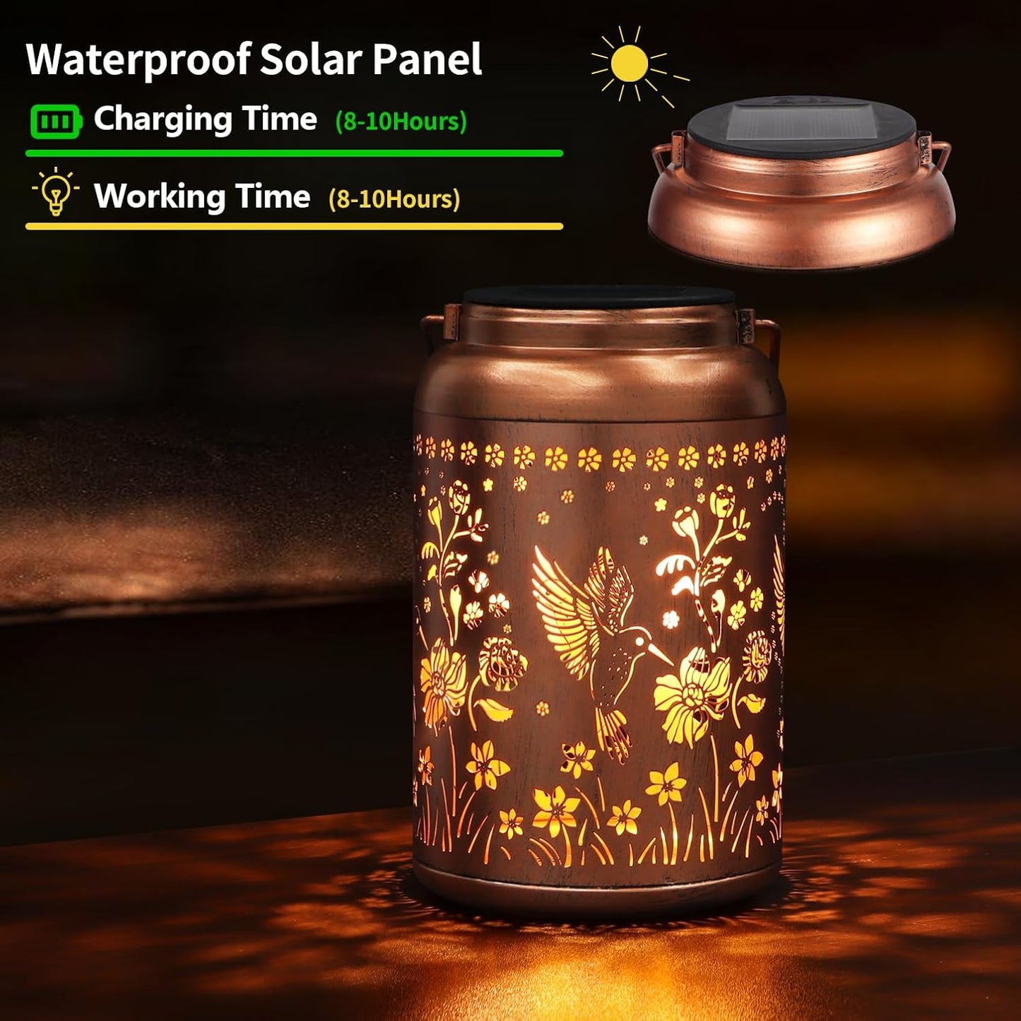 Garden Hummingbird Solar Light
